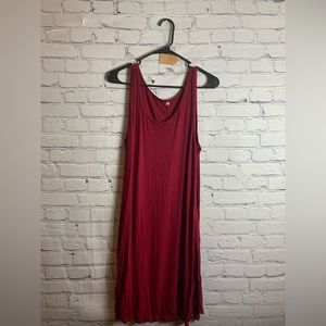 Burgundy dress!